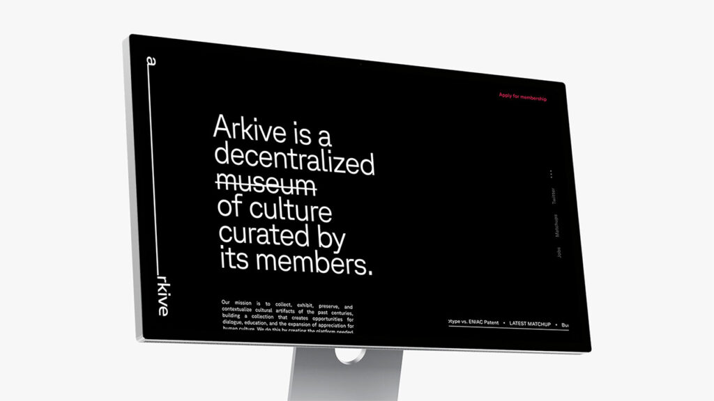 Arkive.org Building Arkive, The World’s First Decentralized Museum - Jing Daily ...